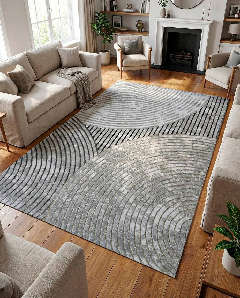 Alfombra casa dorada medida: 120m x 170cm - Alfombras | D' Ensueño