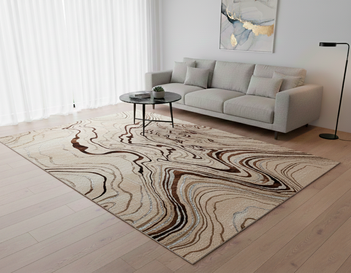 Alfombra casa dorada medida: 160m x 230cm - Alfombras y tapetes | D' Ensueño