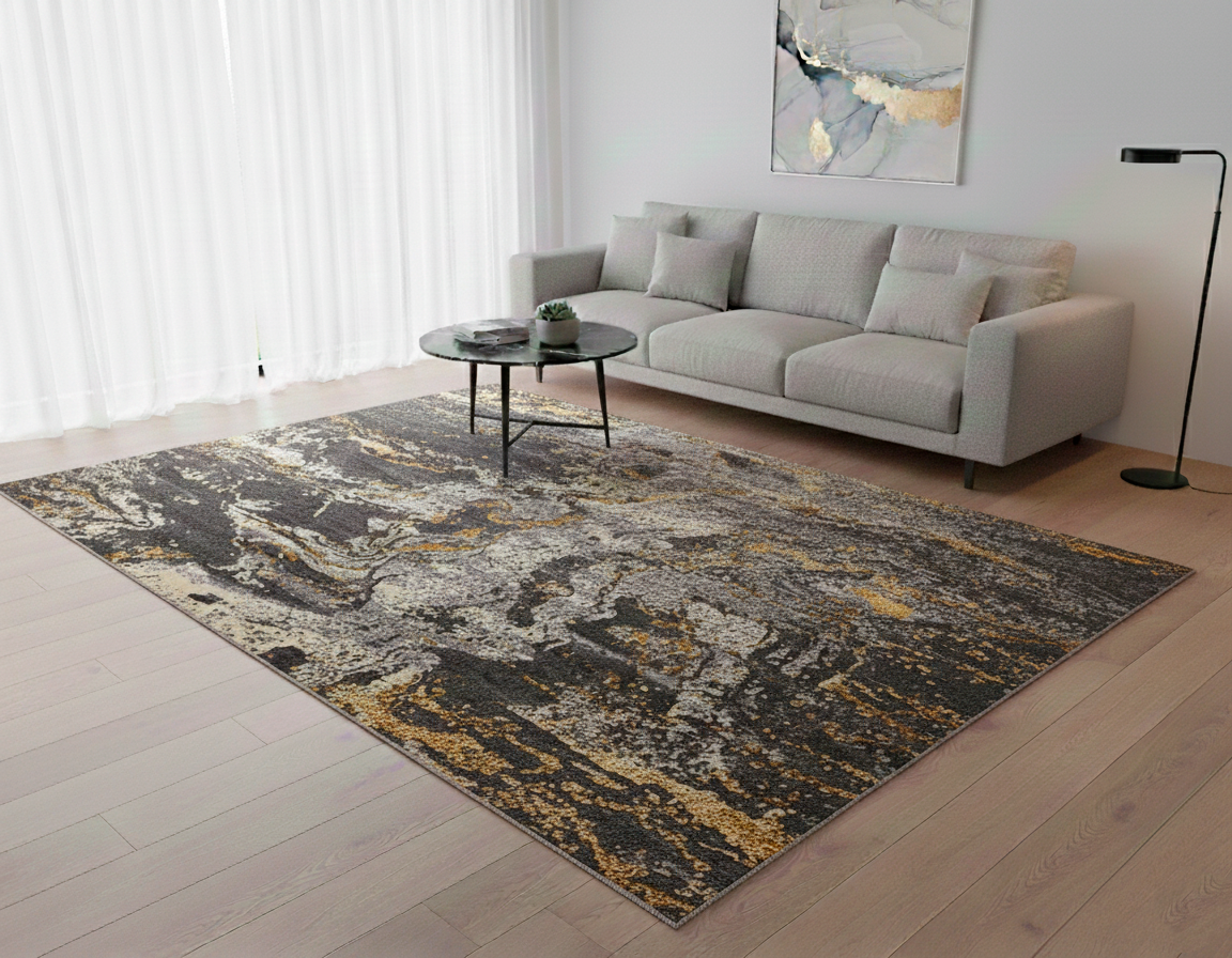 Alfombra casa dorada medida: 160m x 230cm - Alfombras y tapetes | D' Ensueño