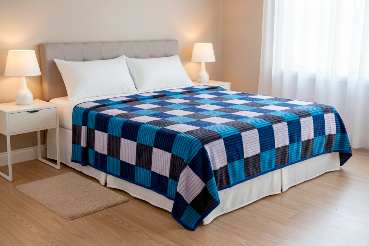 Cobija ovejera troquelada 195cmx215cm - Cobijas | D' Ensueño