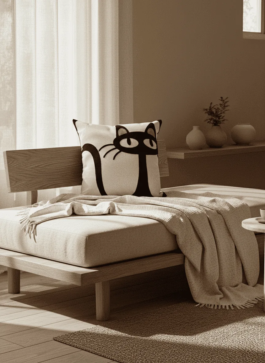 Cojín cat 45cmx45cm - Cojines Colombia