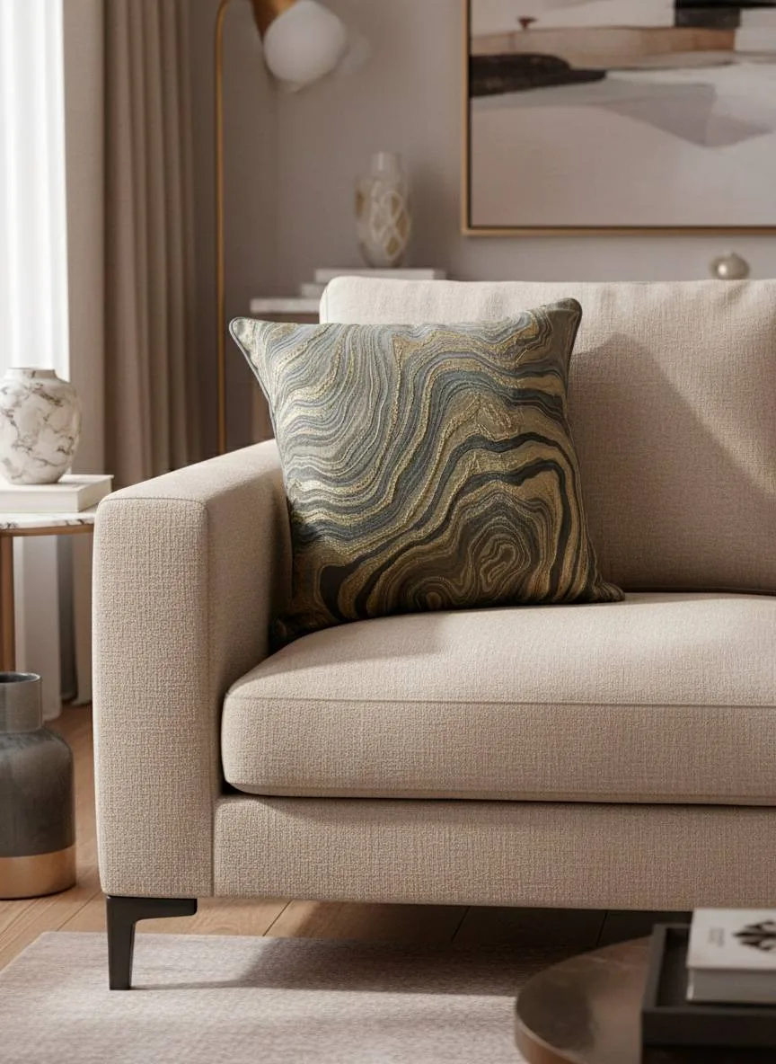 Cojín nacar 45cmx45cm - Cojines | D' Ensueño