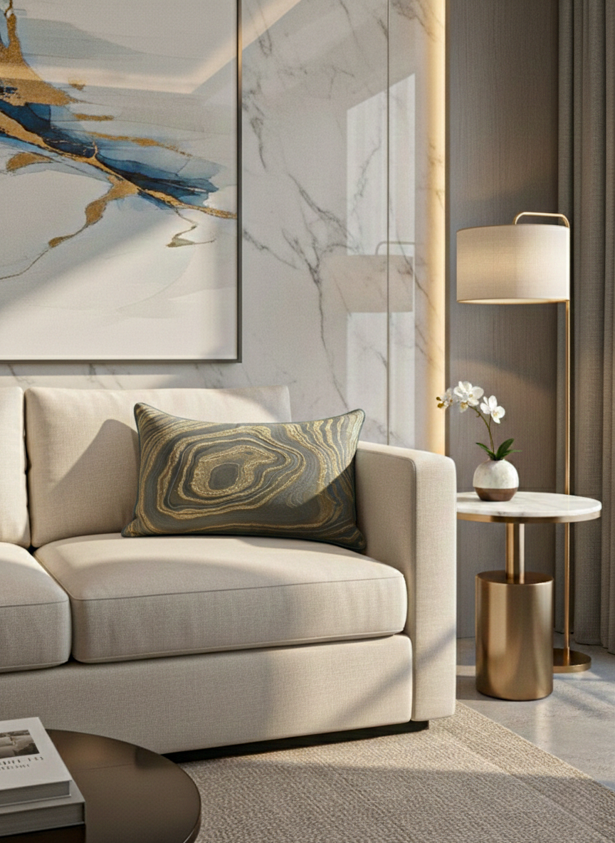 Cojín riñonera nacar 30cmx50cm - Cojines | D' Ensueño