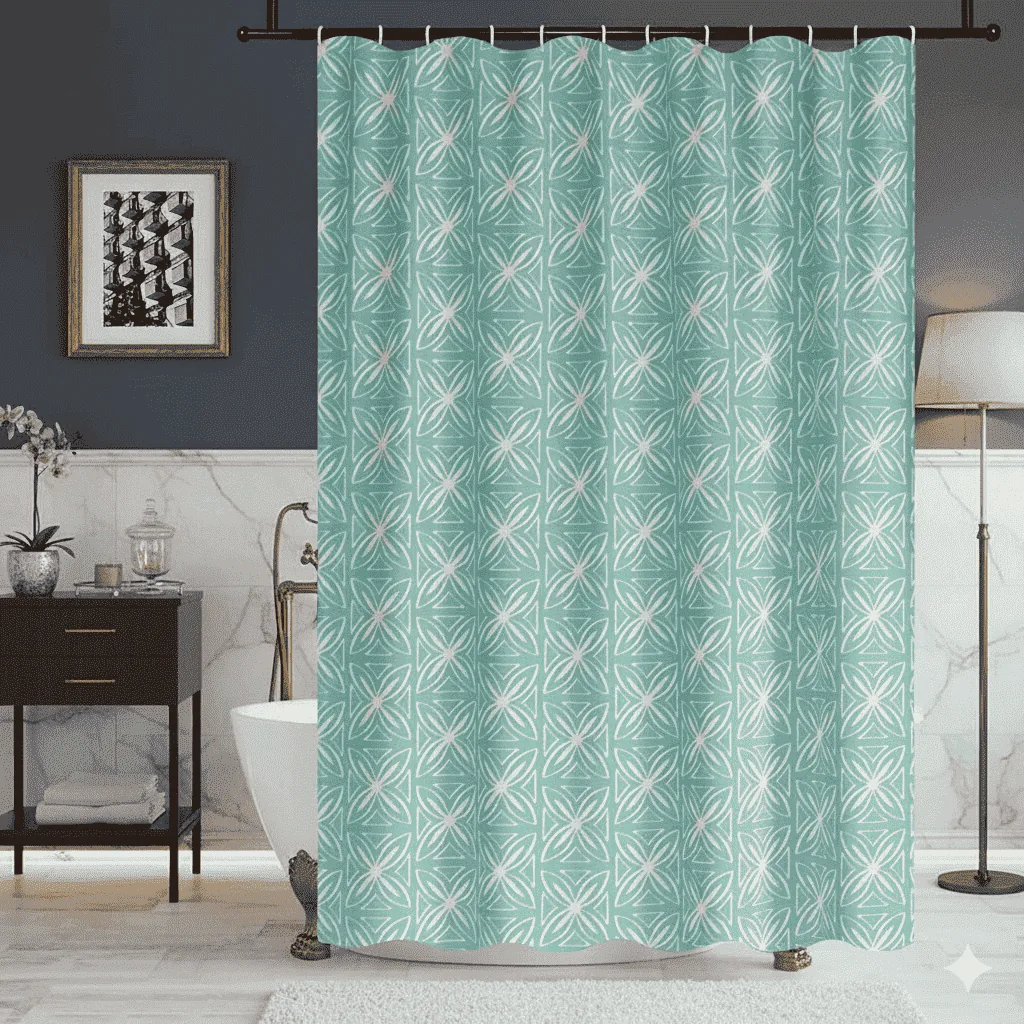 Cortina para baño estamp ada 180cmx180cm - Cortinas | D' Ensueño