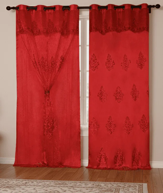 Cortina velo rose 140cmx220cm - Cortinas | D' Ensueño