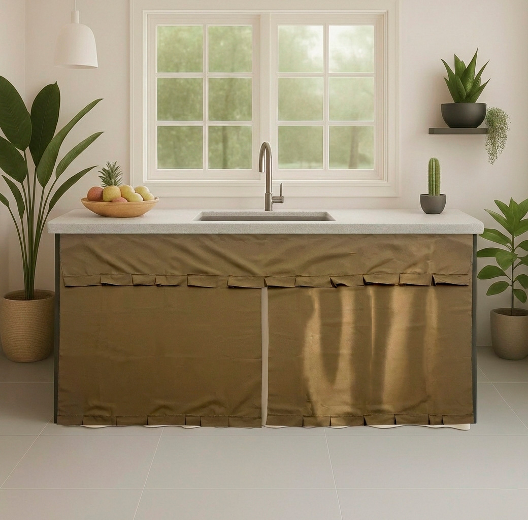 Cortina cocina mesón 150cmx85cm - Cortinas Colombia