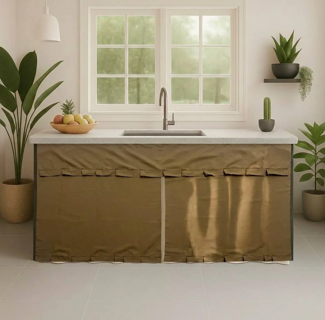 Cortina cocina mesón 150cmx85cm - Cortinas Colombia