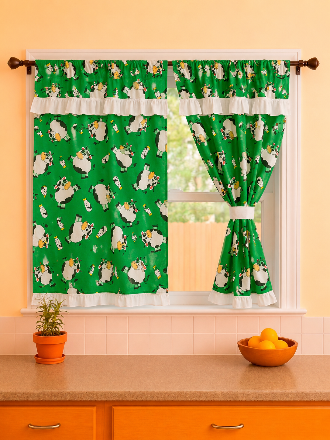 Cortina cocina ventana 145cmx100cm - Cortinas | D' Ensueño