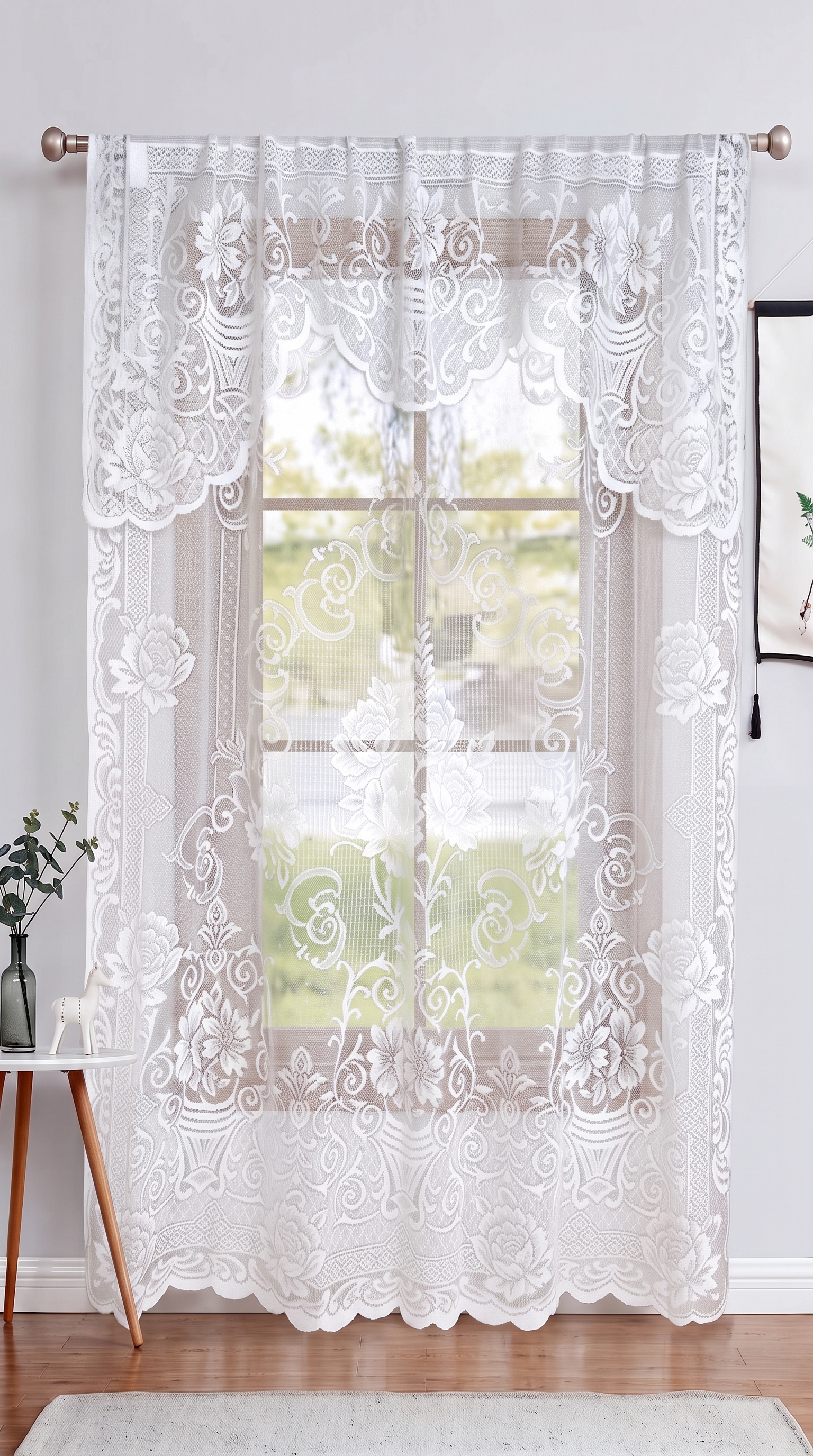 Velo encaje rosalía 300cmx213cm - Cortinas | D' Ensueño