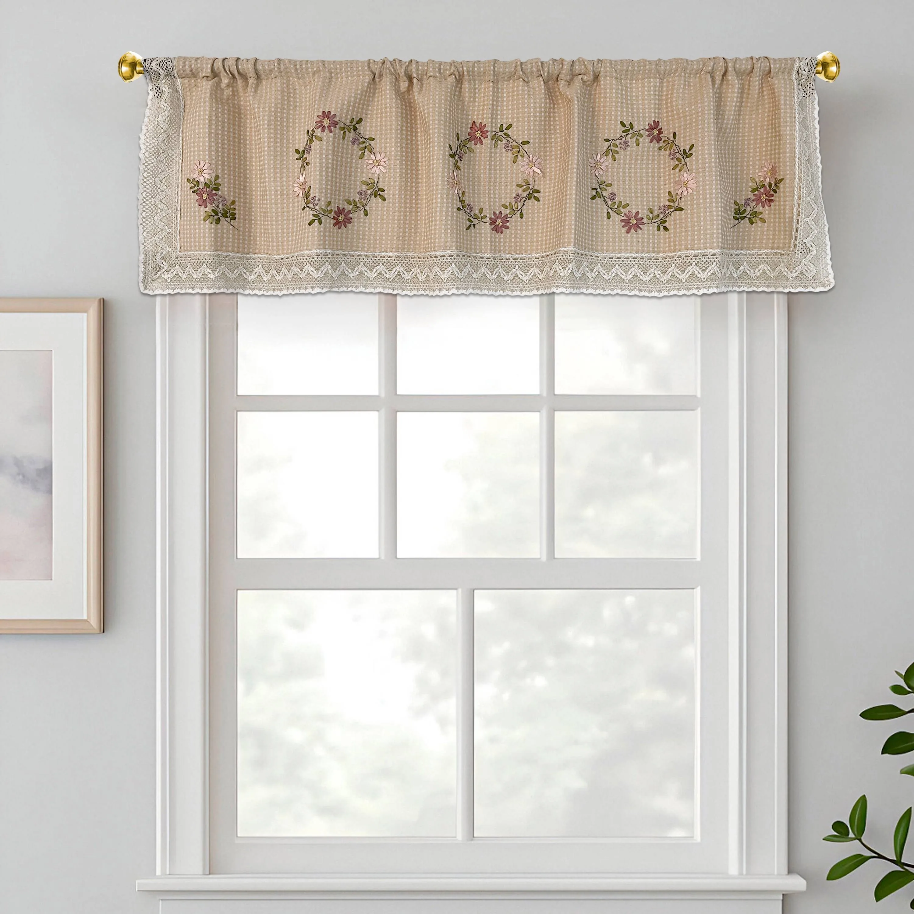 Cenefa lirio 180cmx50cm - Cortinas Colombia