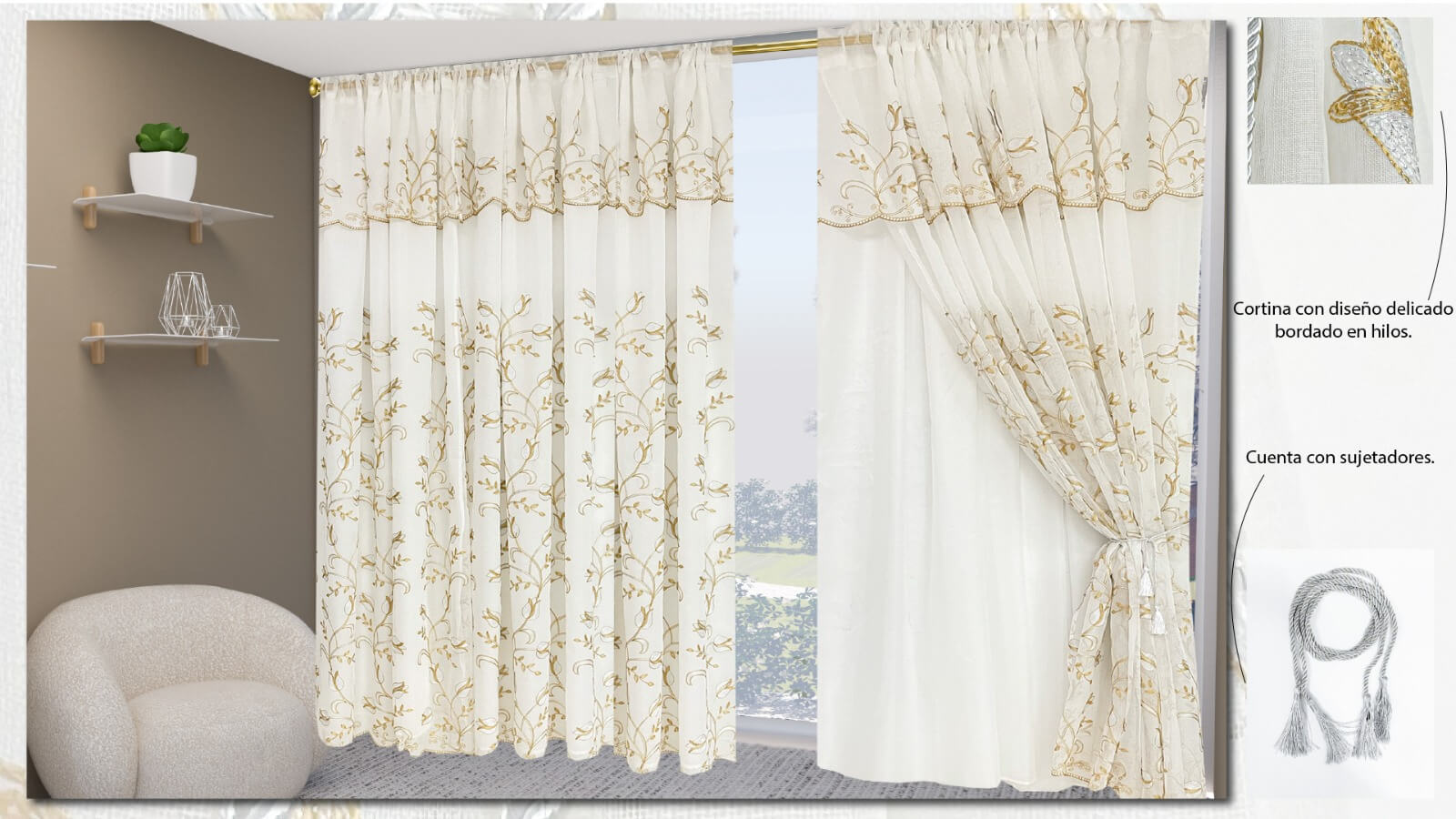 Cortina alheli - Cortinas | D' Ensueño