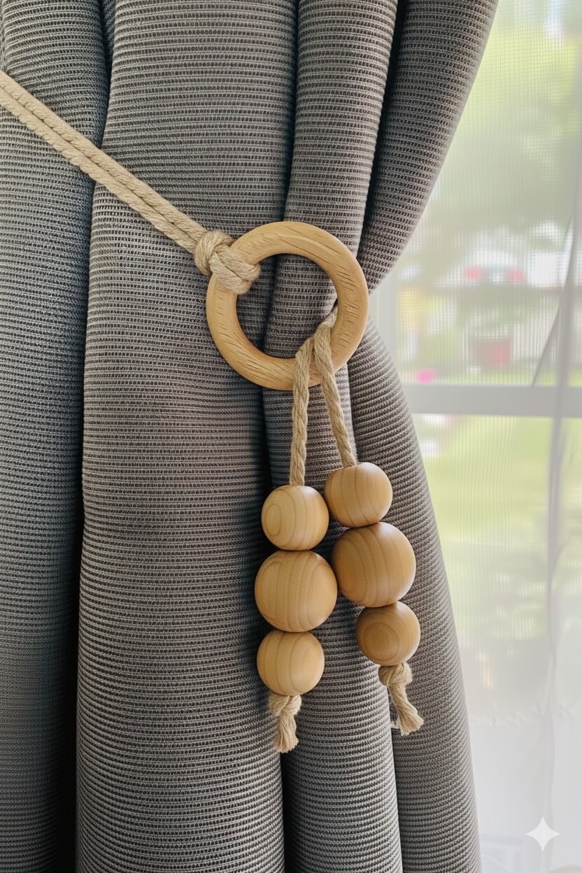 Sujetador de cortina macramé - Cortinas | D' Ensueño