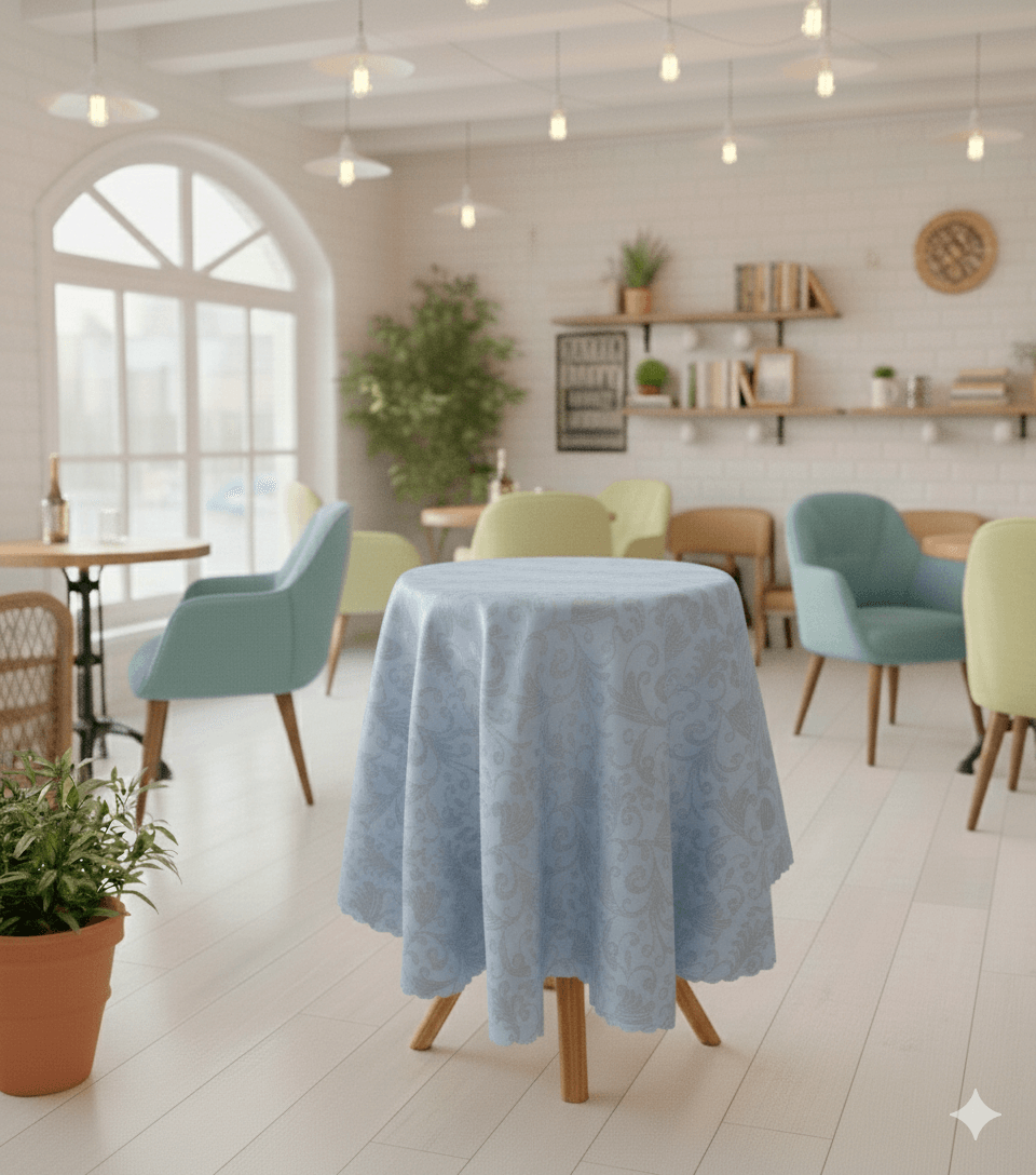 Mantel mesa coquet a damasco 180cmx180cm - Mantelería | D' Ensueño