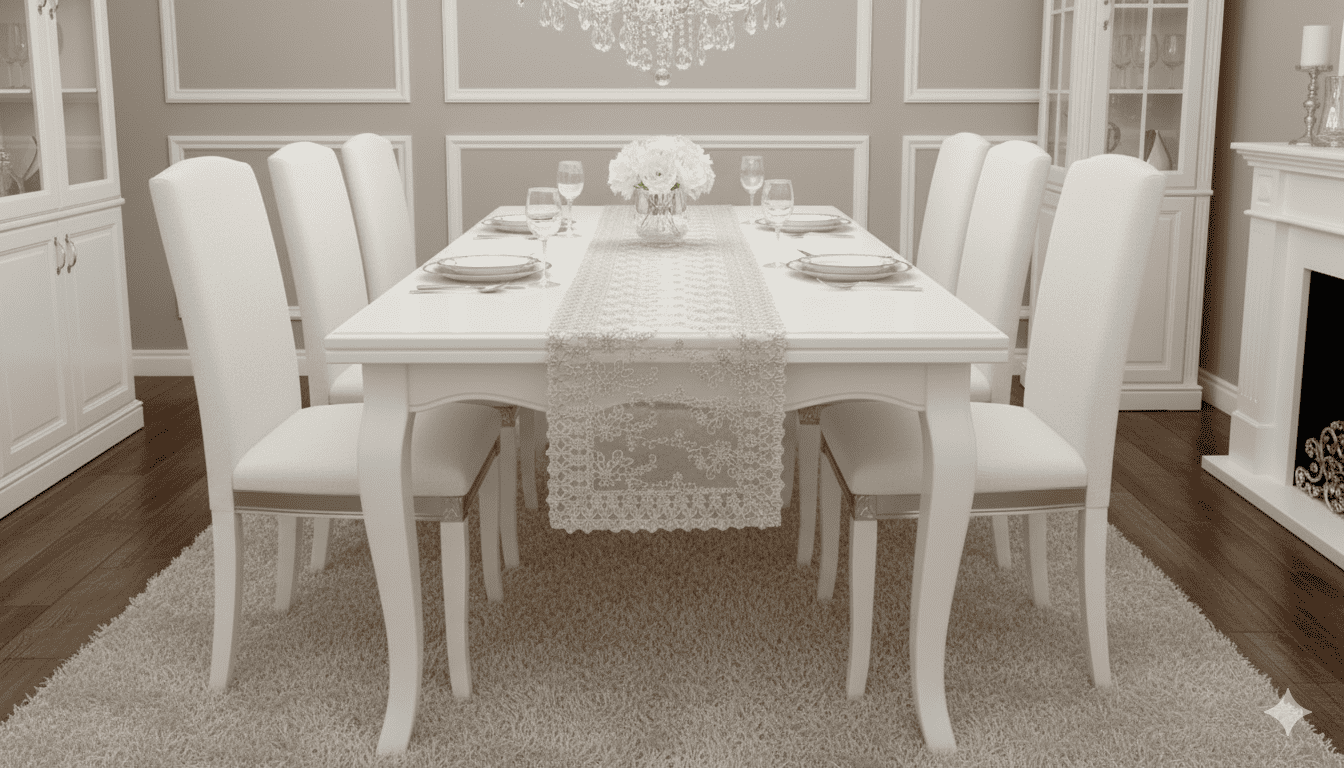 Camino de mesa rositas 40cmx180cm - Mantelería | D' Ensueño