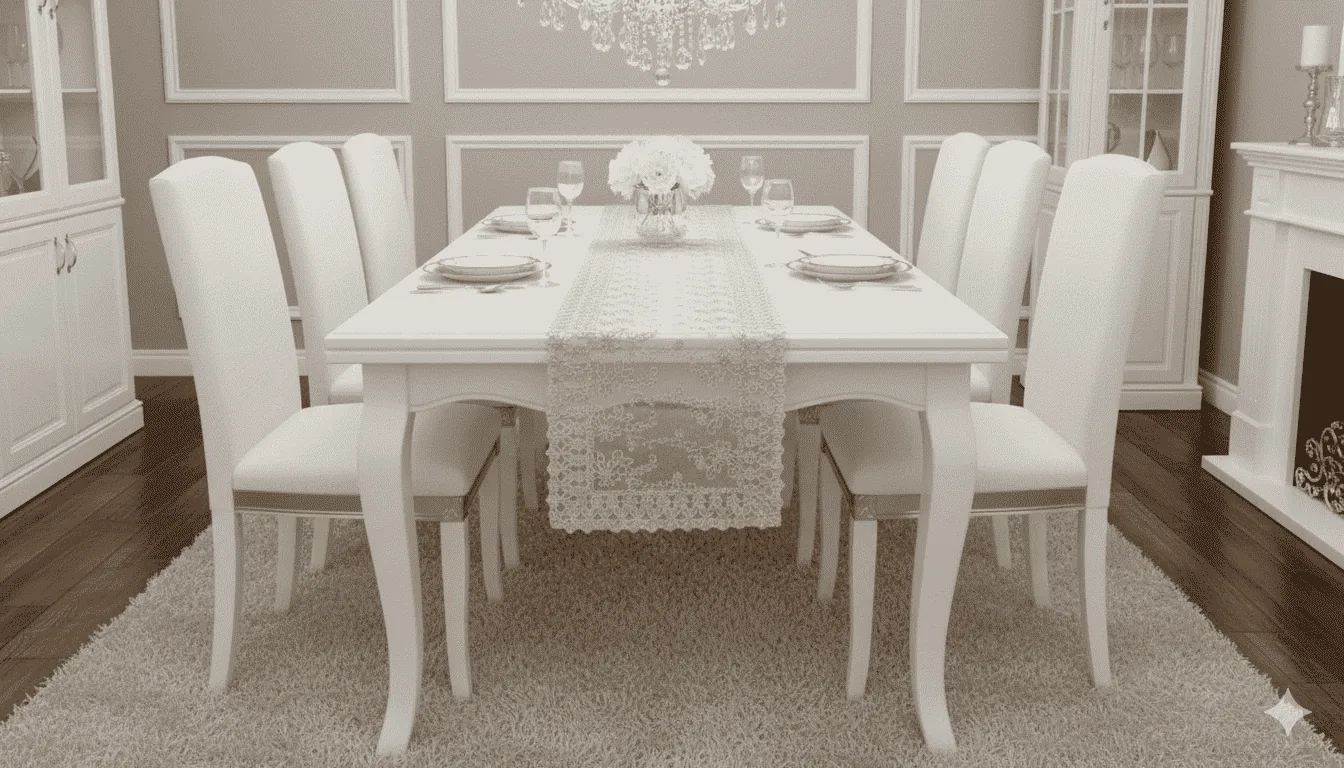 Camino de mesa rositas 40cmx180cm - Mantelería | D' Ensueño