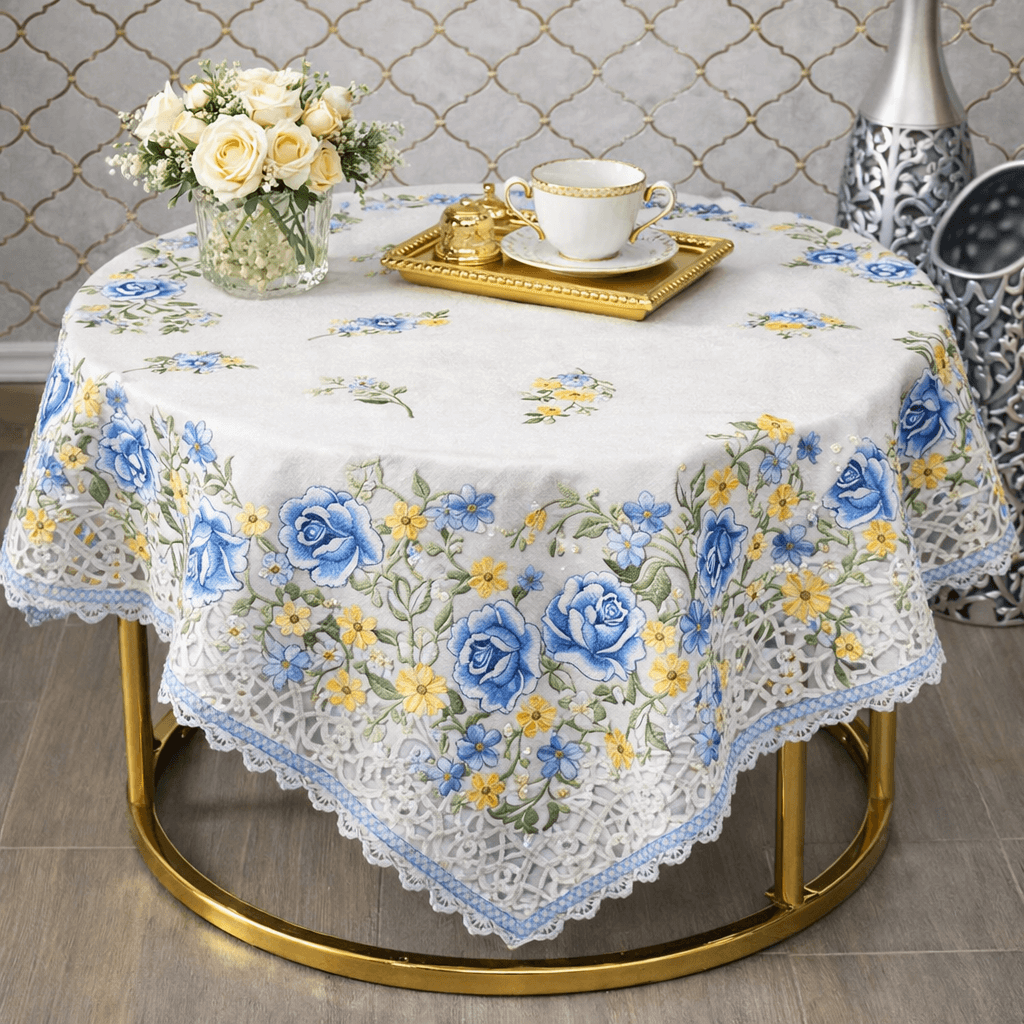 Carpeta bordada - Mantelería Colombia