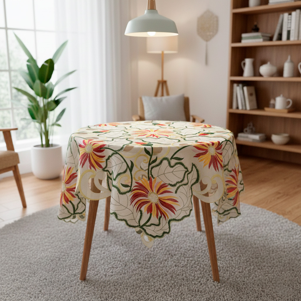 Carpeta bordada 21144 85cmx85cm - Mantelería | D' Ensueño