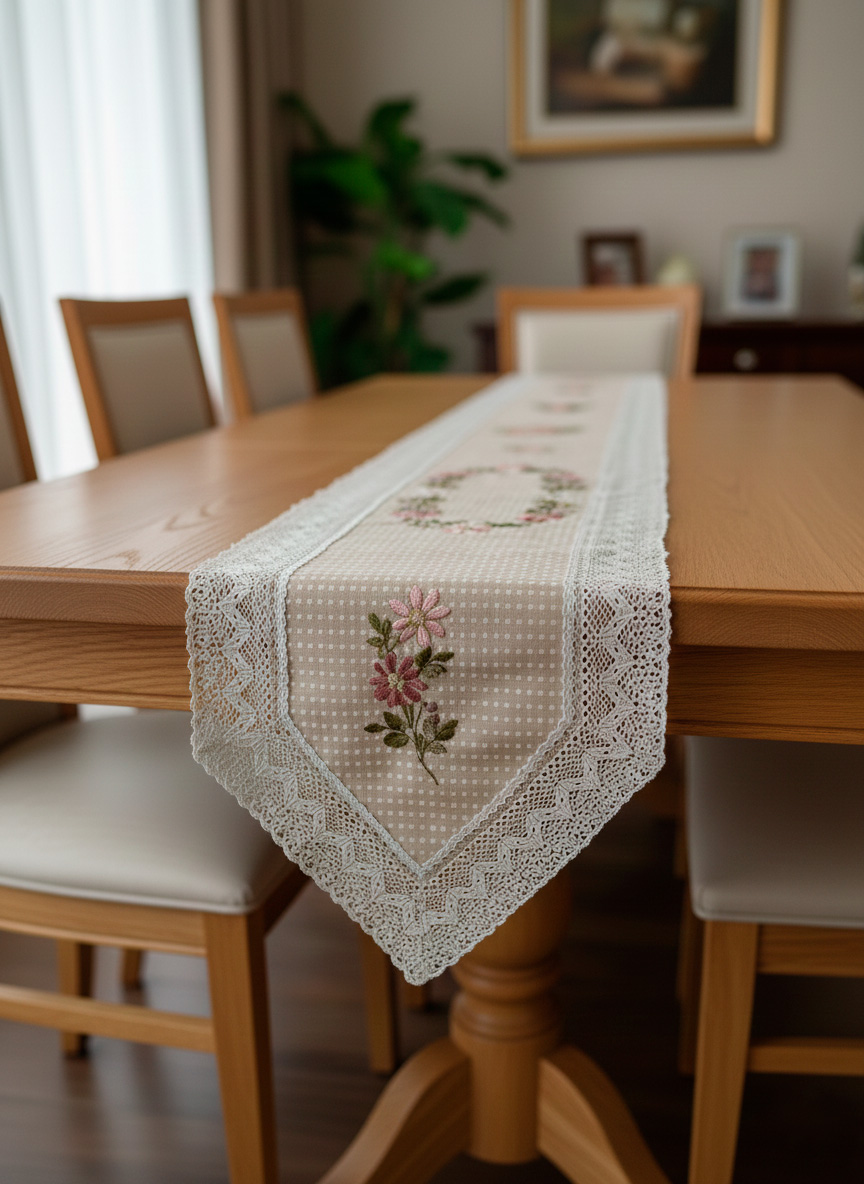 Camino de mesa lirio 32cmx180cm - Mantelería | D' Ensueño