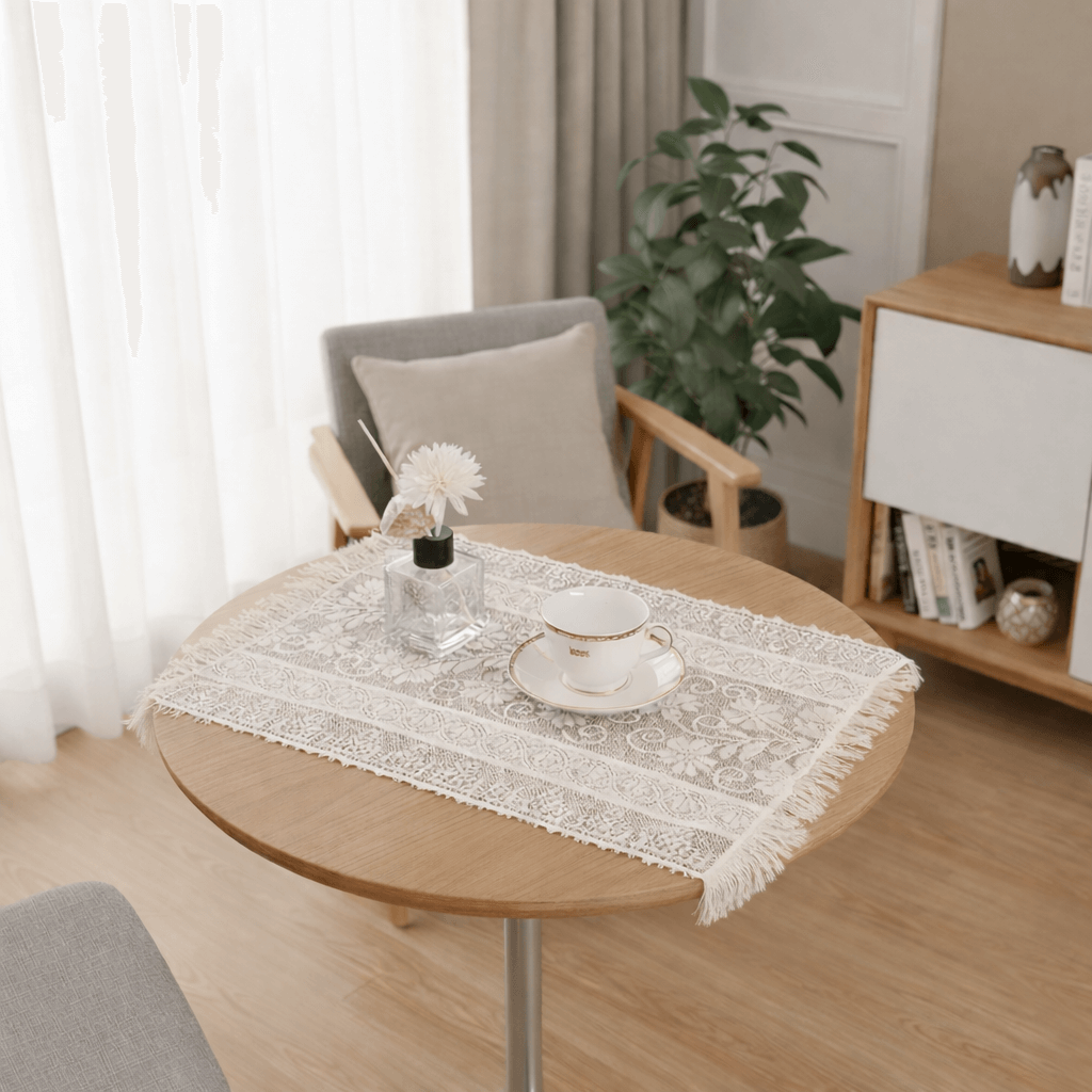 Camino de mesa encaje 53cm x 30cm - Mantelería Colombia