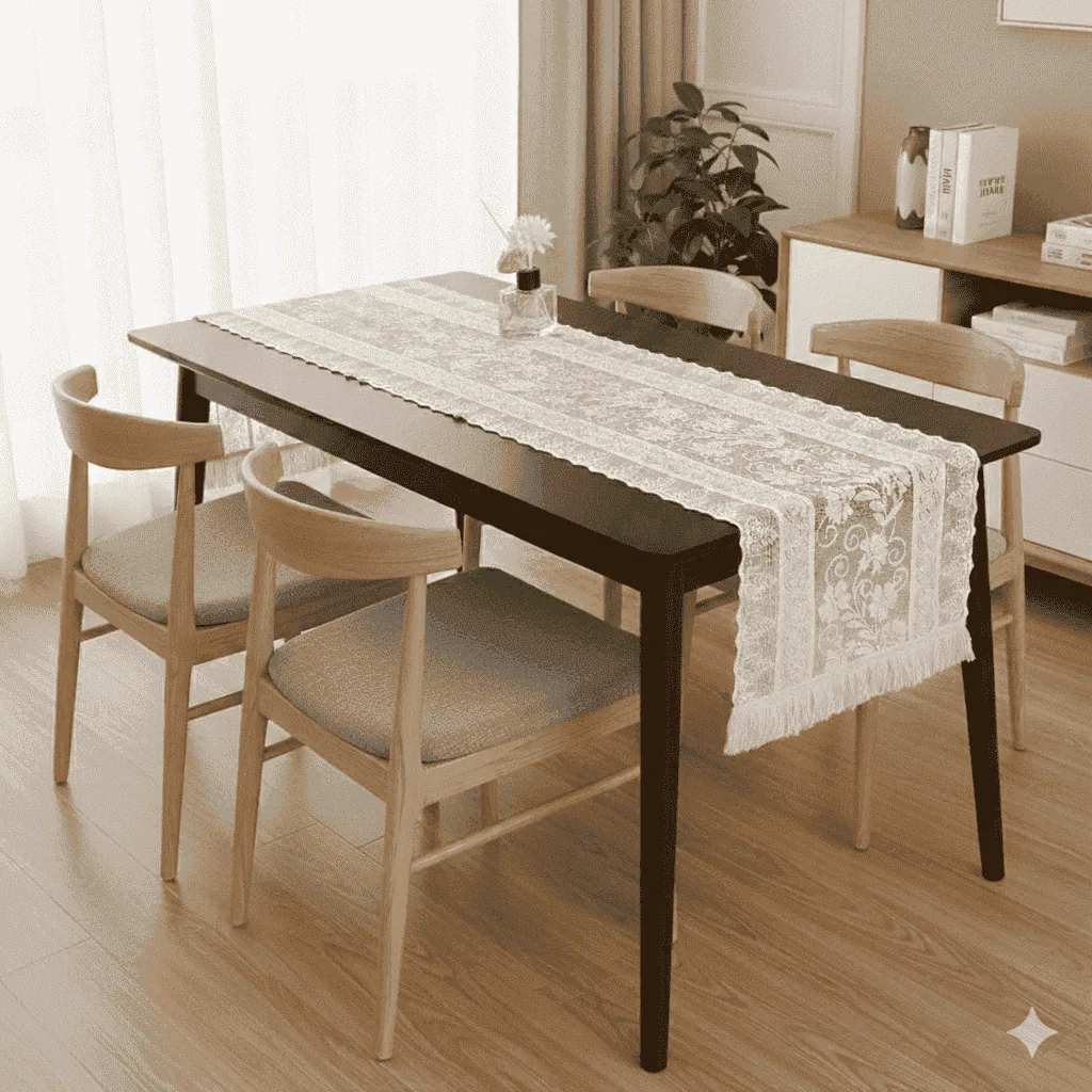 Camino de mesa encaje 67cm x 30cm - Mantelería | D' Ensueño