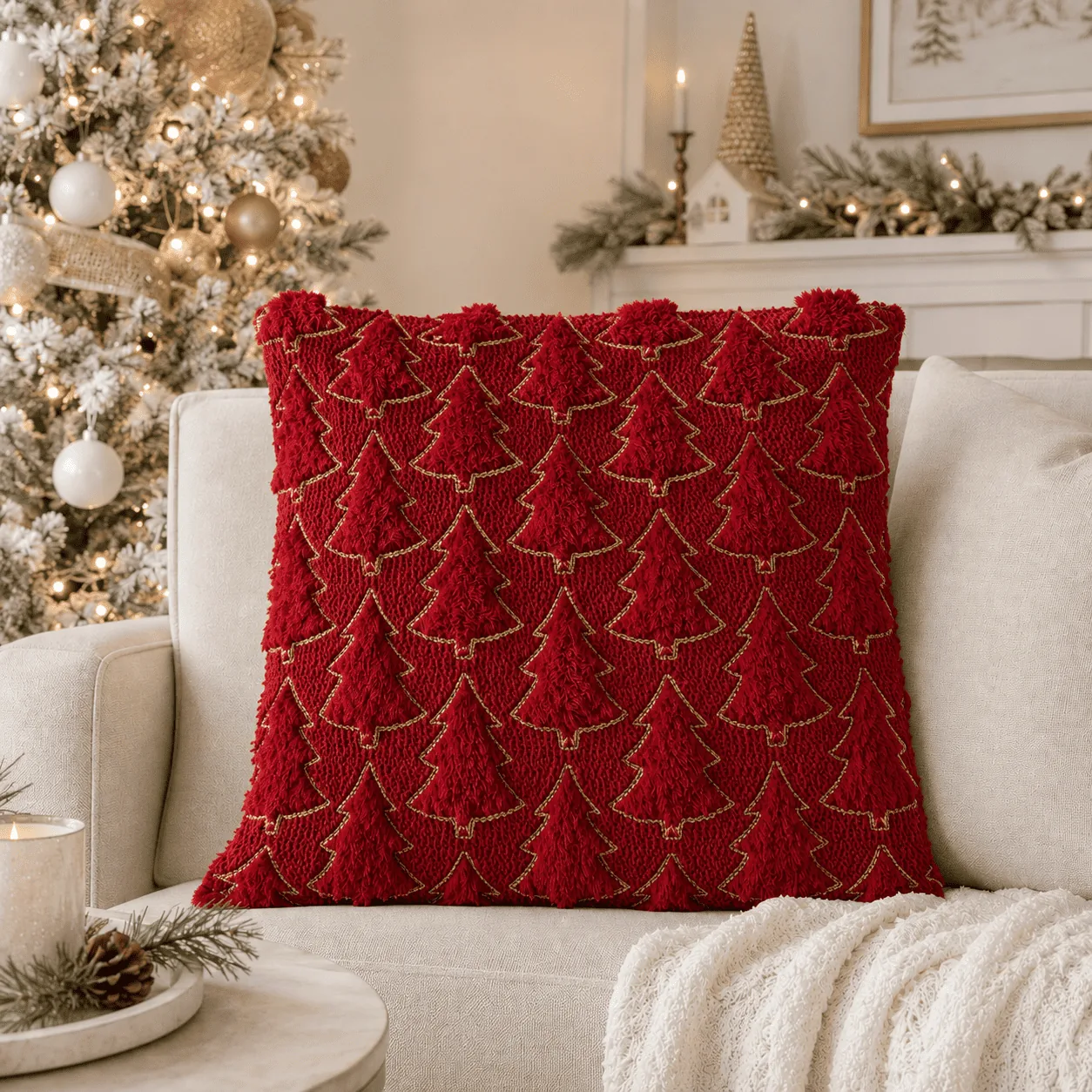 Cojín festea 45cmx45cm - Navidad | D' Ensueño