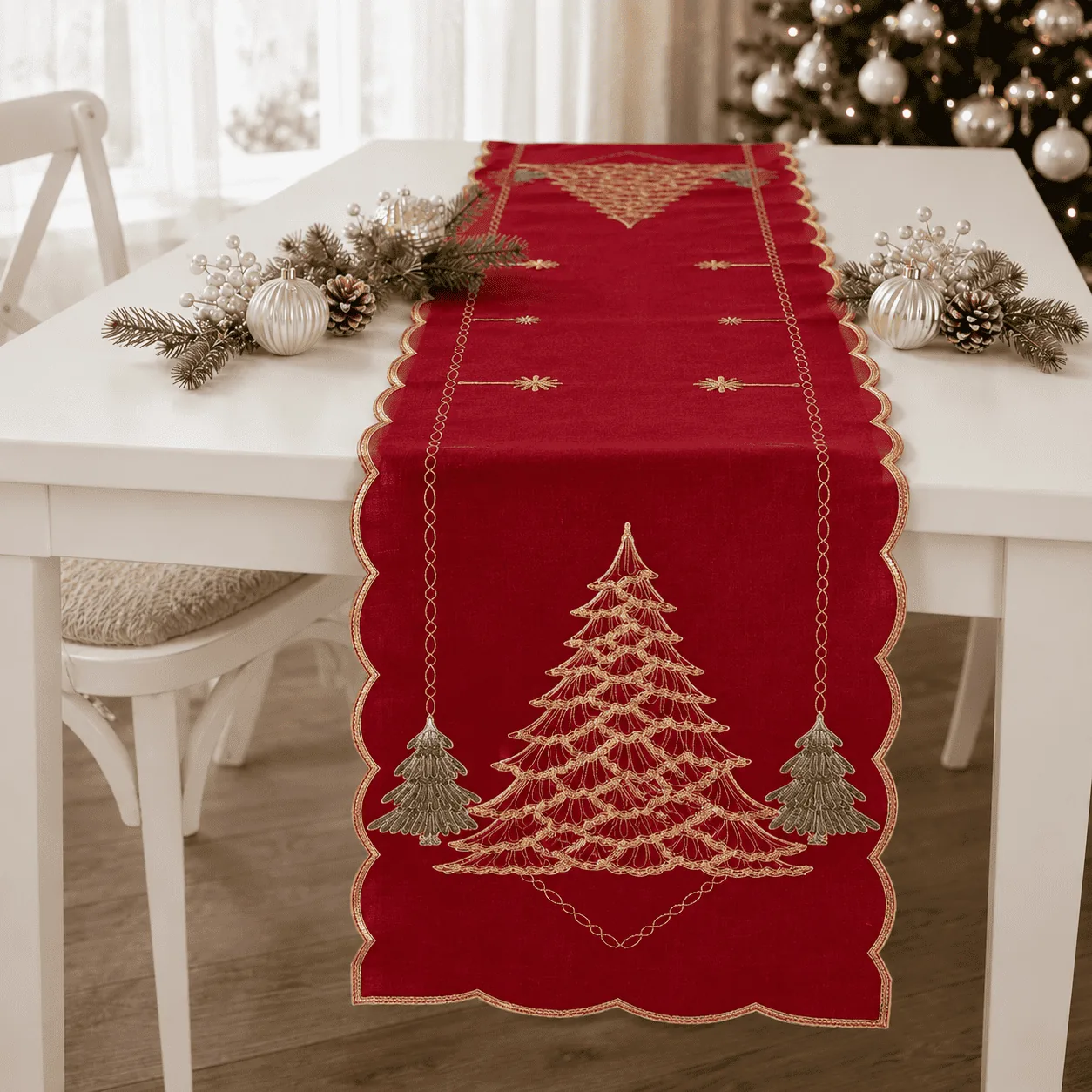 Camino de mesa arbre 40cmx150cm - Navidad | D' Ensueño