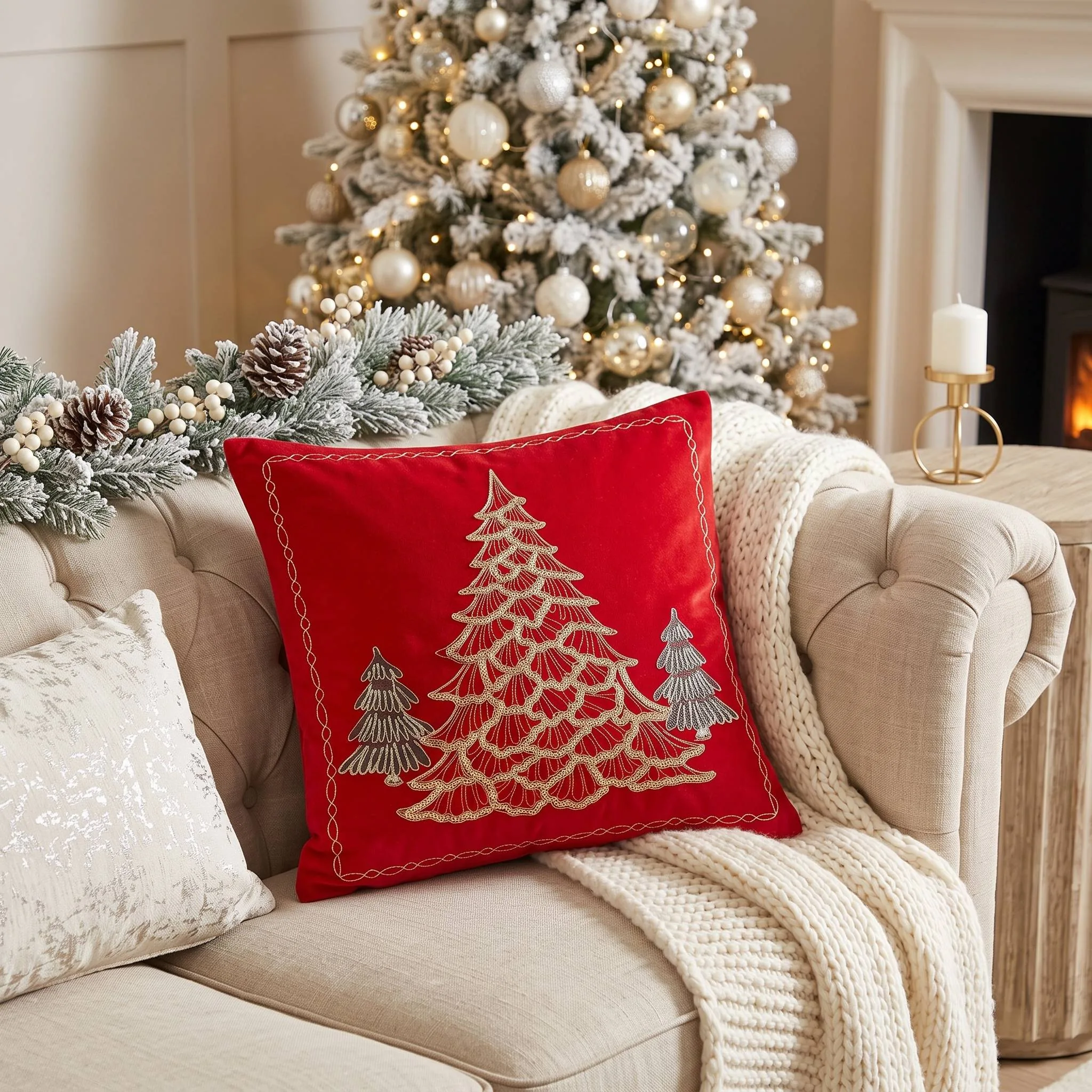 Cojín arbre 45cmx45cm - Navidad | D' Ensueño
