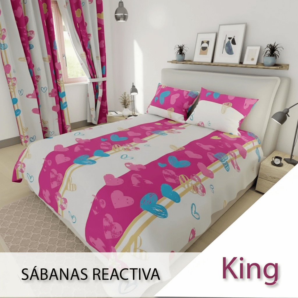 Juego de sábanas reactiv king - Sábanas | D' Ensueño