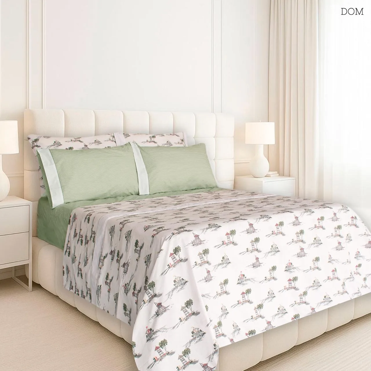 Juego de sábanas zafira juego de sábanas en género 50% algodón 50% poliéster. doble - Sábanas | D' Ensueño