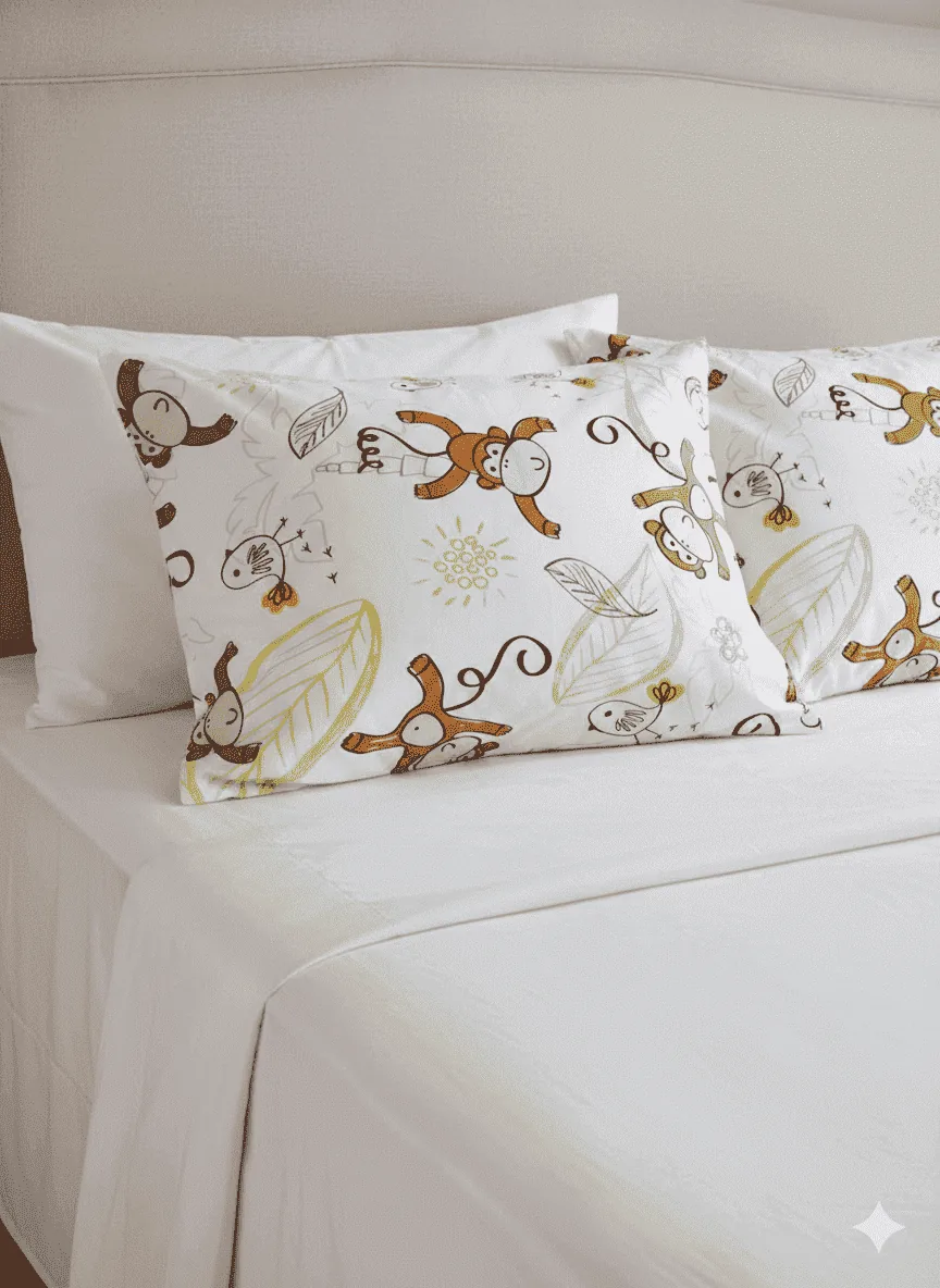 Par de fundas estampada - Sábanas | D' Ensueño