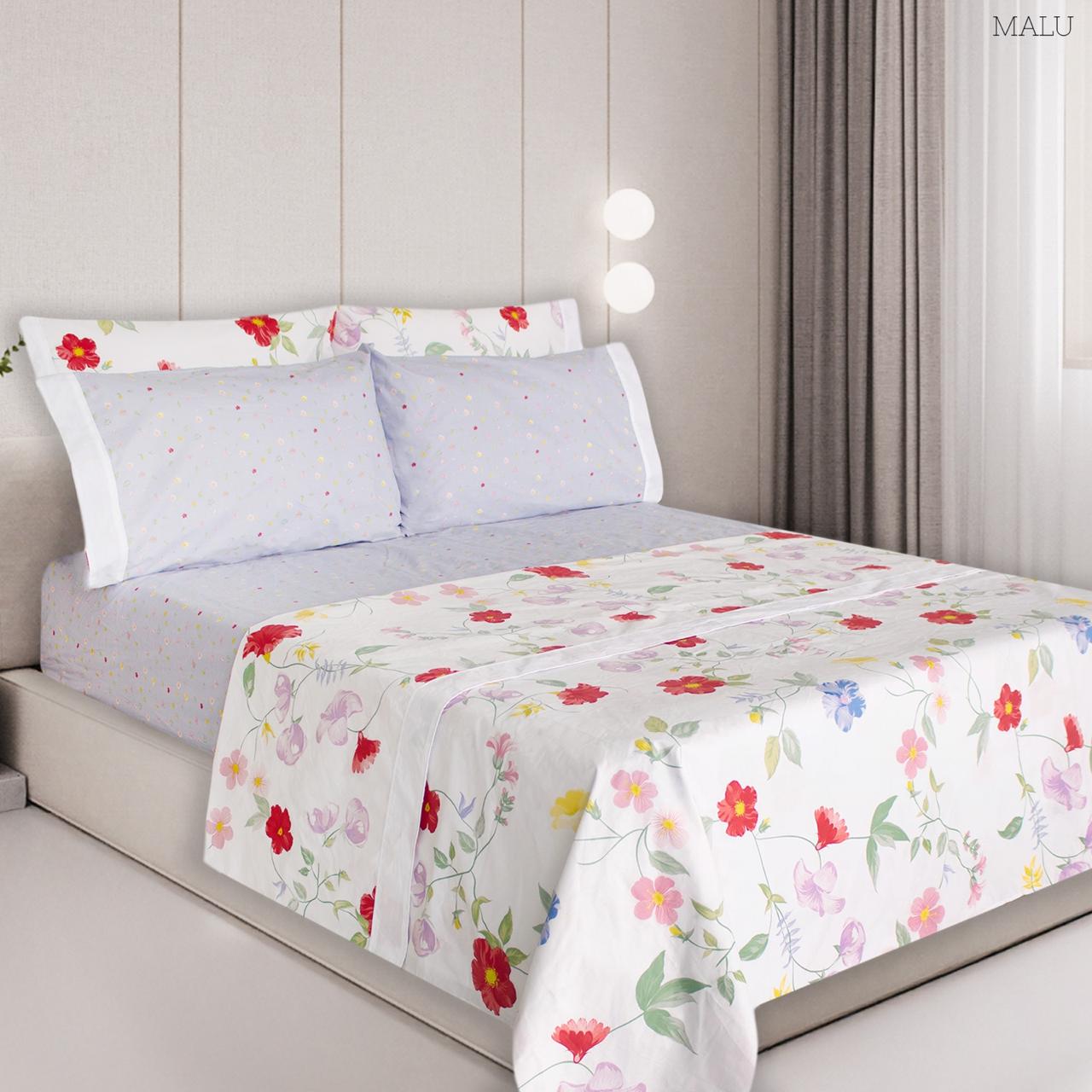 Juego de sábanas zafira juego de sábanas en género 50% algodón 50% poliéster. semidoble - Sábanas | D' Ensueño