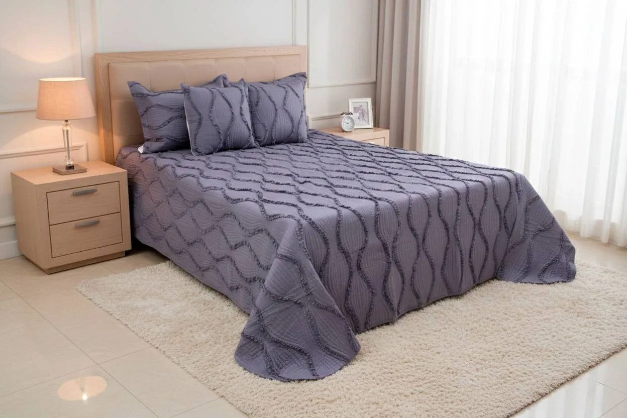 Tendido de cama p assword ondas fullqueen - Tendidos premium | D' Ensueño