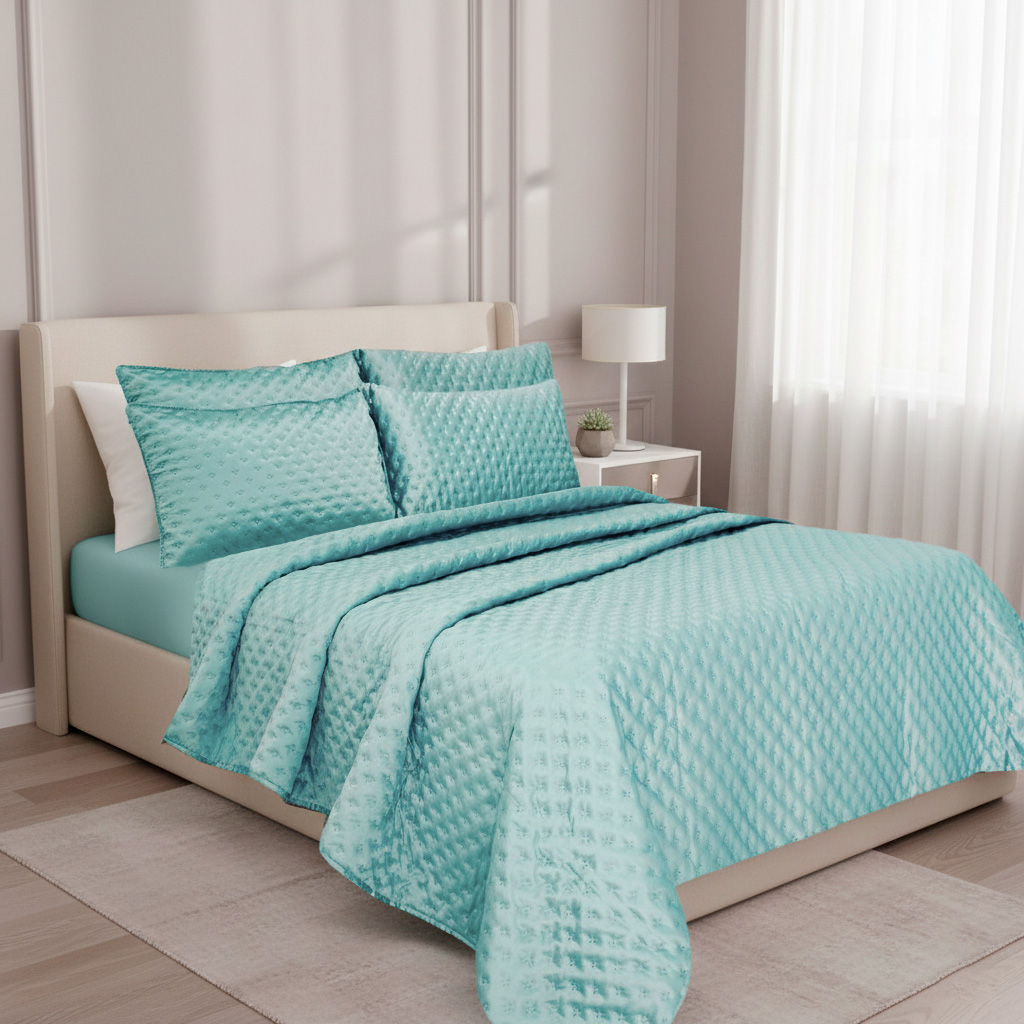 Colcha milano satín semidoble - Tendidos premium Colombia