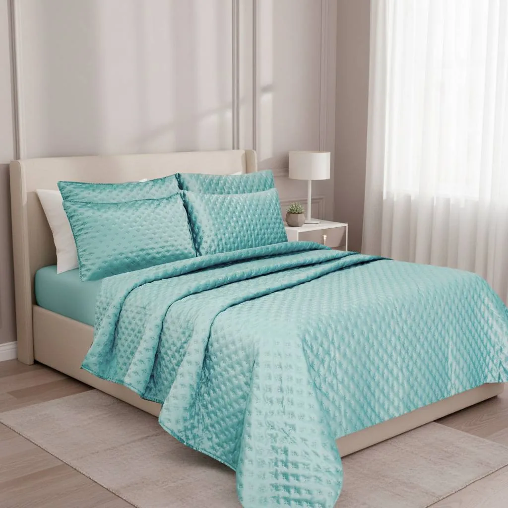 Colcha milano satín queen - Tendidos premium Colombia