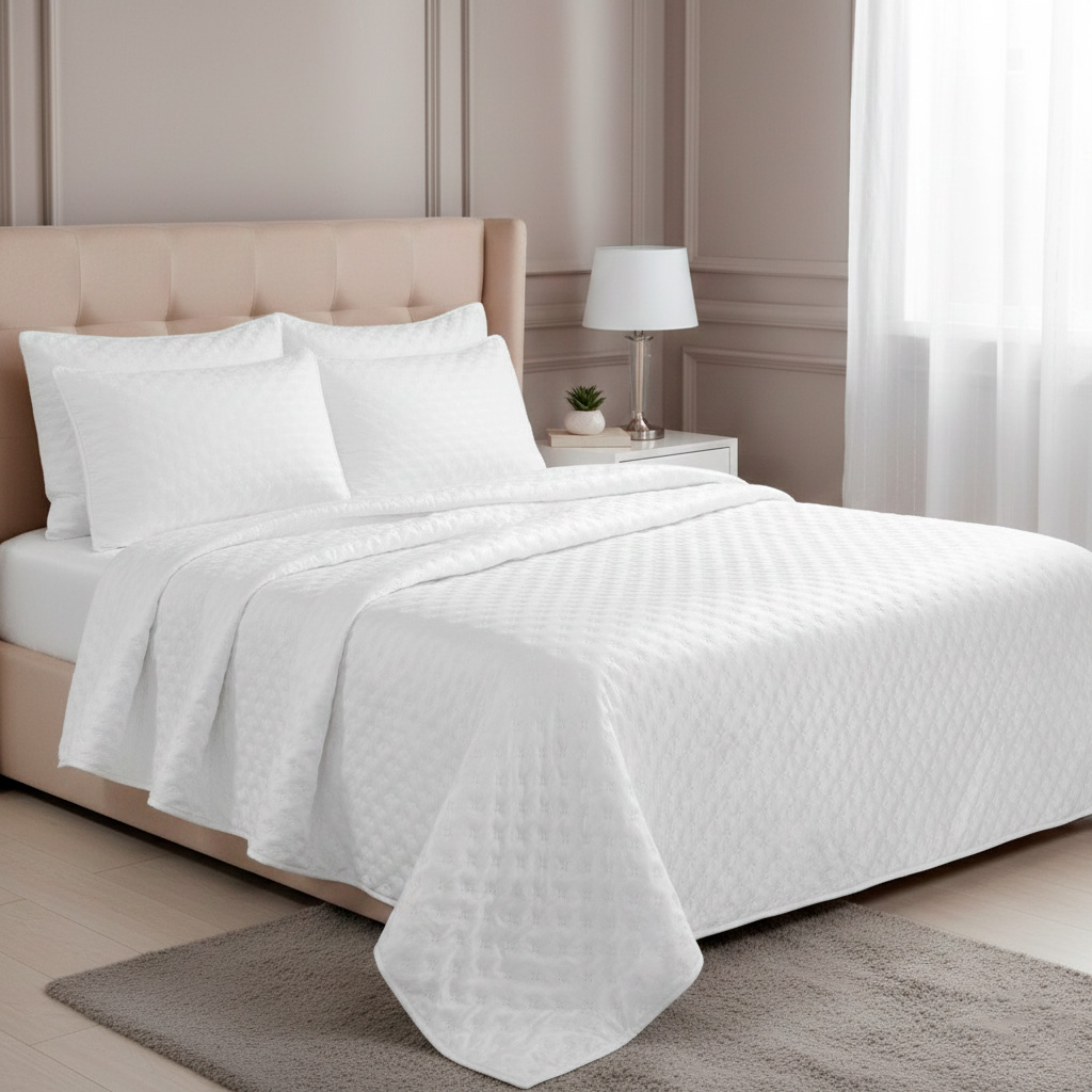 Colcha milano satín king - Tendidos premium Colombia