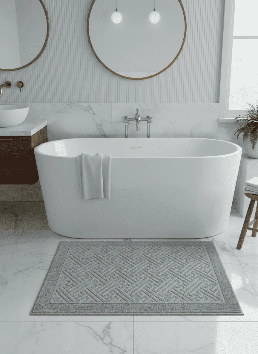 Tapete de baño leiry 50cmx80cm 50cmx80cm - Alfombras y tapetes | D' Ensueño