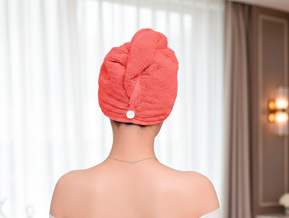 Turbante de baño tela toalla - Toallas | D' Ensueño