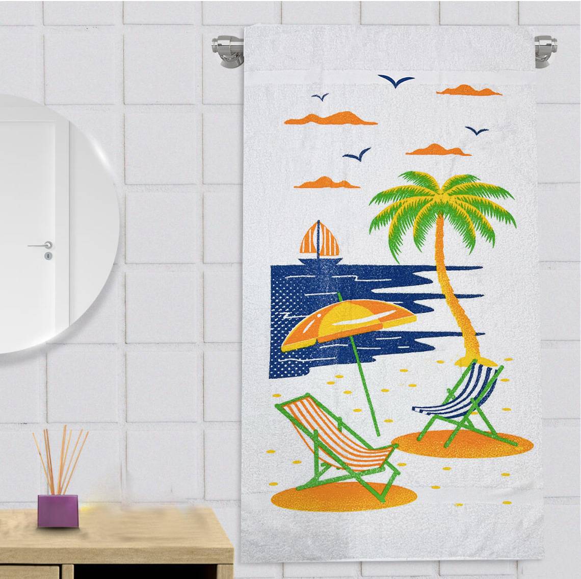 Toalla de cuerpo estampada protela 90cmx180cm - Toallas | D' Ensueño